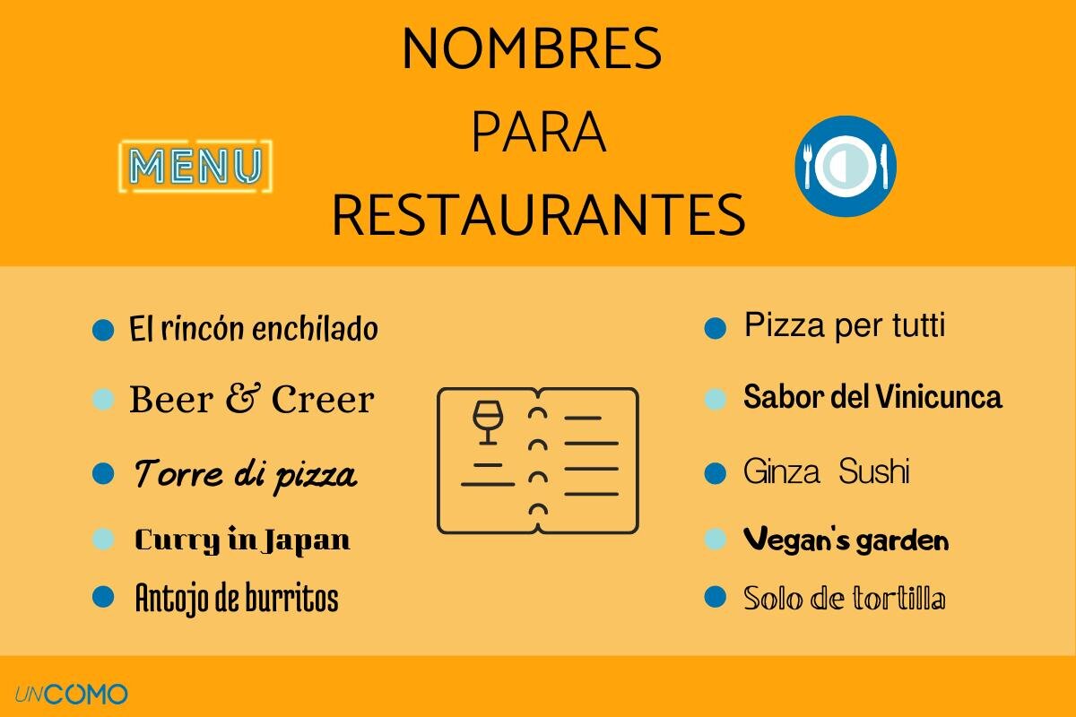 Ideas de Nombres para restaurante venezolano